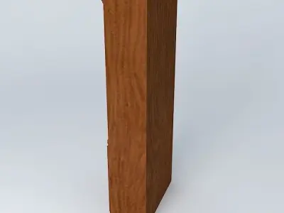 BookCase with two doors Free 3D model