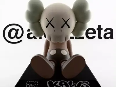 Kaws Holiday Taipei Chibi Textured 3D model