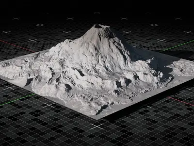 Volcano version 2 3D model