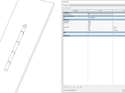 Chimney 2 - Full Parametric Revit Family Free 3D model