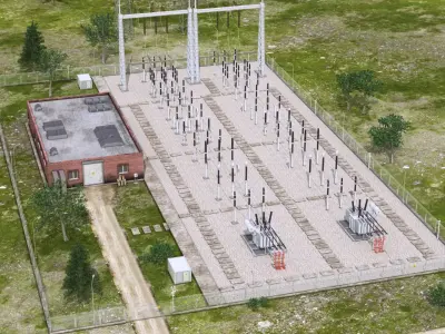  Realistic Electrical Substation 1 
