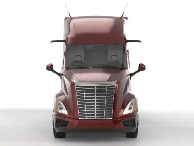 Generic Semi Trailer Truck 02 3D model