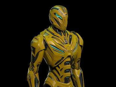 ROBOT ALIEN MECH 2 - RIGGED 3D model