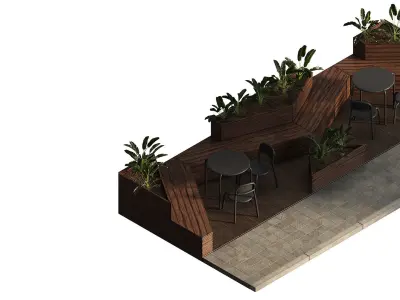 Parklet 1 3D model