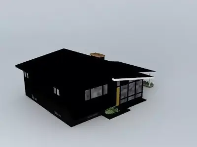 Retro House Free 3D model