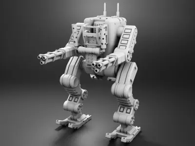 Robo-Tank 3D Print model att robot 3D print model