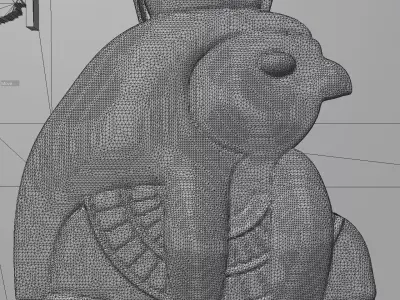 Egyptian Relief of Horus and Nefertiti  3D Model REL04 3D print model