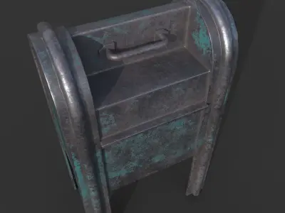MAIL BOX Low-poly 3D model