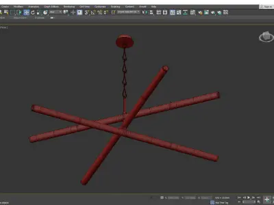 HUNTINGTON CHANDELIER Low-poly 3D model