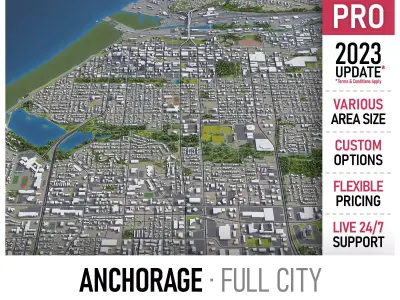 Anchorage Low-poly 3D model