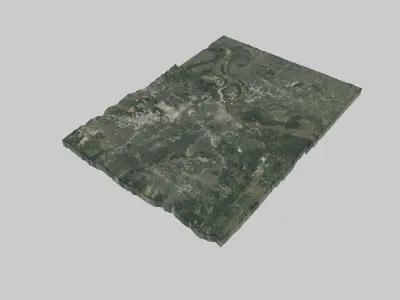 Memphis City Low-poly 3D model