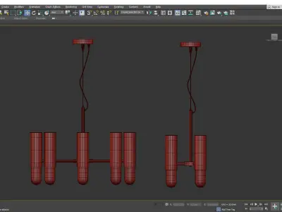 LUCREZIA CHANDELIER Low-poly 3D model