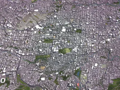 San Salvador - 3D City Model Low-poly 3D model