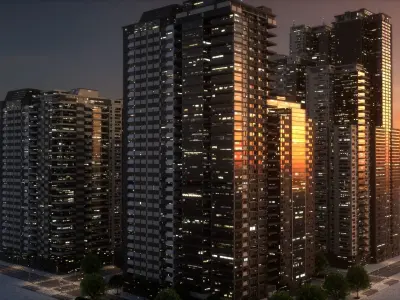 City Block Type B11 3D model