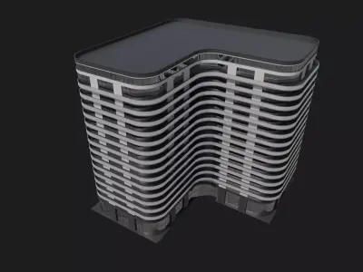 Wavecrest Towers 3D model