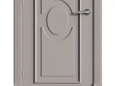 Modern entrance door 65 3D model