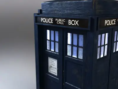 2005 TARDIS Exterior Model Free 3D model