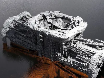 Energy Spiral Fusion Core Ships Kitbash  3D model