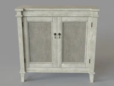 Elsha 2 Door Accent Cabinet 3D model
