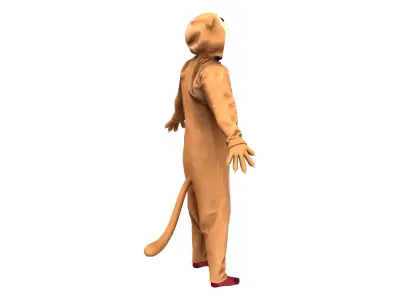  Mens Neko Costume v1 Low-poly 3D model