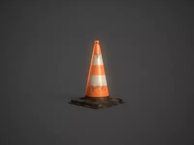 Traffic Cone 3D model