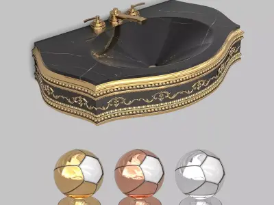 Classic Wash Basin 6 3D model