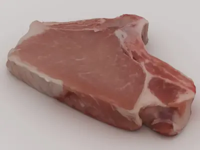 Steak pork chop 3D model