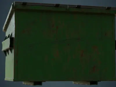 Dumpster 3C Low-poly 3D model
