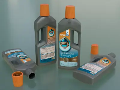 Multi-Floor Cleaner low poly 3d model Low-poly 3D model