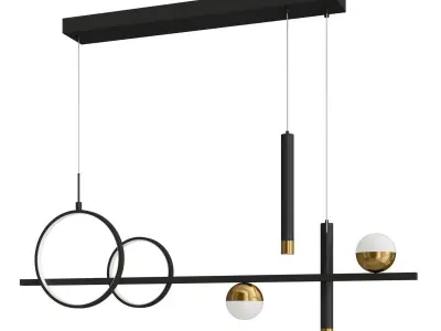 Dining Room Pendant Lights 3D model