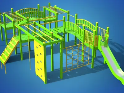 Playground for kids 3D model