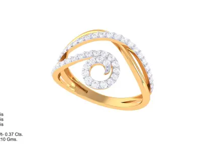 Women Ring MTL 3dm STL OBJ FBX Details 3D print model 25