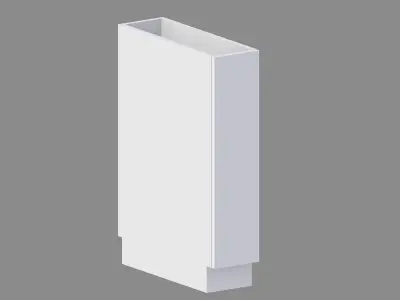 Kitchen Base Cabinet 20 cm Low-poly 3D model