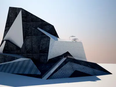 Deconstruction Building 3D model