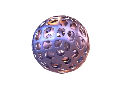 Abstract Sphere Ball v2 004 3D model