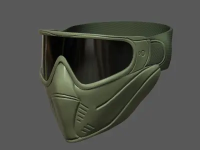 Mask helmet protection scifi military futuristic technology  Low-poly 3D model purchase