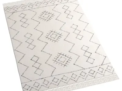 Washable Cotton Rug Naomi By Benuta 3D model