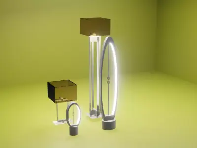 Lamps Asset Pack Free 3D model