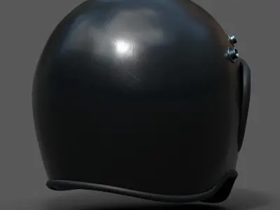 Helmet scifi military combat 3d model low poly human generic  Low-poly 3D model