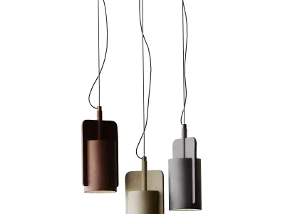 Nordic Industrial Style Restaurant Pendant 3D model