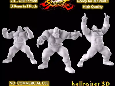 Street Fighter - Zangief 3D print model