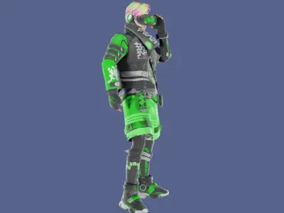 Gamer Boy Low-poly 3D model