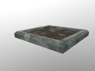 Tree Base Free low-poly 3D model