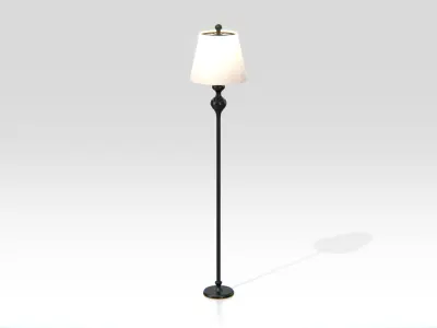 Antique Standing Floor Lamp Low-poly 3D model
