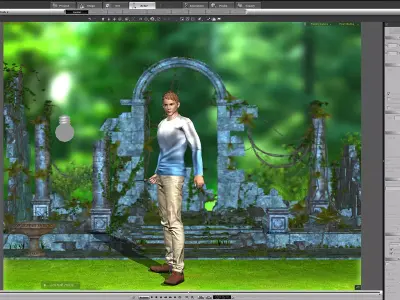 3Dfoin - Modern Wizard  Low-poly 3D model