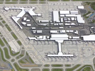 Narita - International Airport - NRT Low-poly 3D model