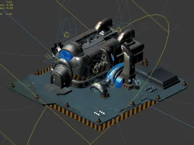 Sci Fi Building-Preparation Center 01 3D model purchase