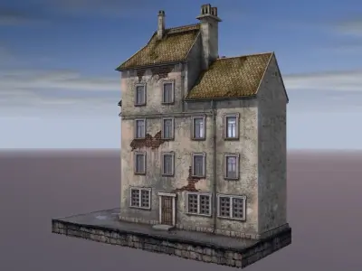 Port building 3D model