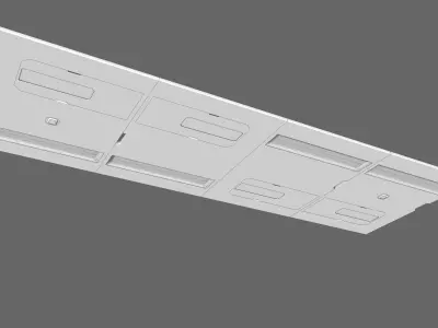 Sci Fi Lab Interior Modular 3D model