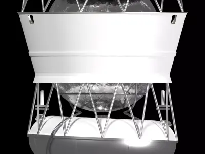 Blok DM upper stage 3D model